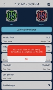 Cant clock out no DSN