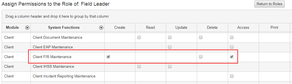 Field incident reporting QSP
