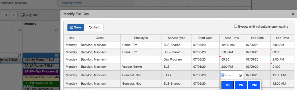 Modify Full Day Details Grid in QSP
