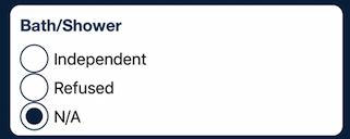 Outcome daily service note