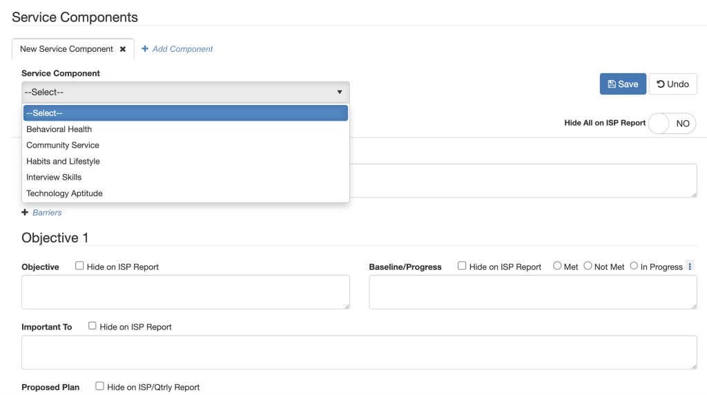 PC ISP Service Component setup