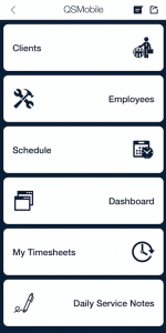 QSP Daily service note button mobile
