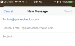 email employee or client using QSP mobile