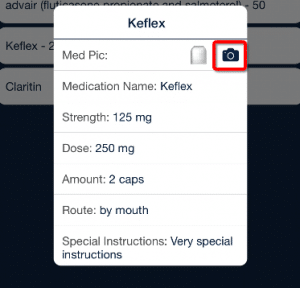 medication tracking details