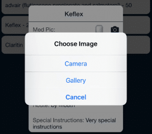 upload medication image