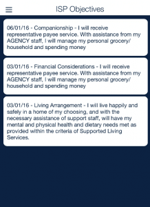 Client ISP Objective tracking