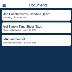 document storage QSP Mobile