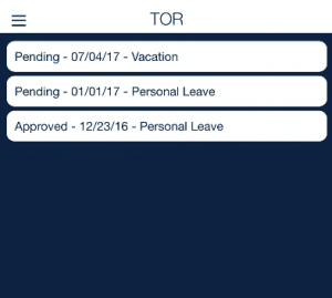 QPS Time Off Requests TOR