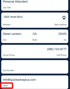 email employee from QSP Mobile