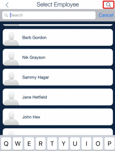 schedule employee list_qsp mobile app