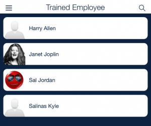 schedule employees trained with clients_qsp mobile app