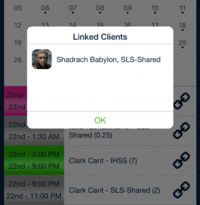 Linked client shift_qsp mobile app