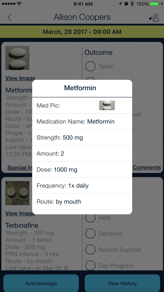 prescription details_qsp medication tracking app