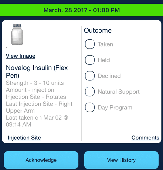 Medication Injection Site_qsp medication tracking app