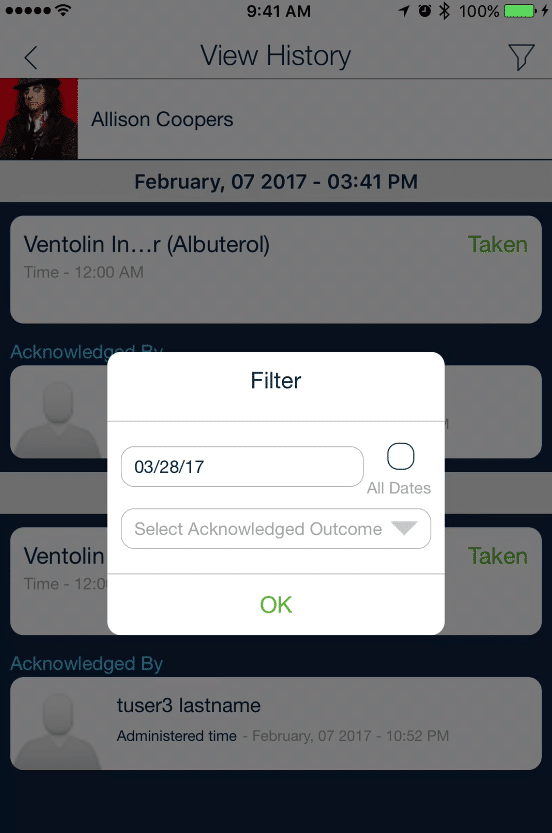 Med history records_qsp medication tracking app