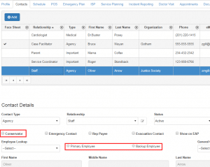 client contact employee conservator