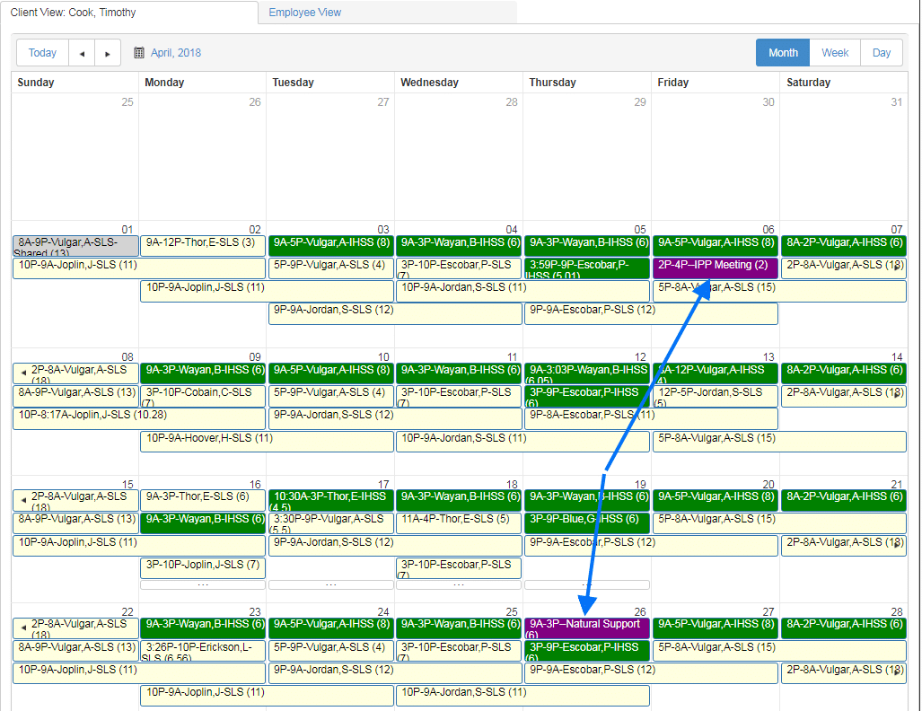 how to schedule client IPP or ISP meetings in QSP